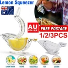 1-3Pcs Transparent Fruit Squeezer Lemon Juicer Kitchen Bar Gadget Manual Juicer