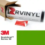 3M 50 Scotchcal Grass Green 73 Vinyl Film Craft Sign Decal Hobby DIY Sheet Roll
