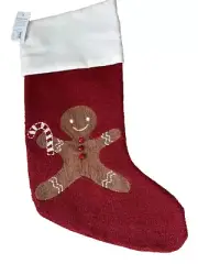 Pottery Barn Icons Mr Spice Crewel Christmas Stocking Holiday NEW