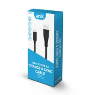 Anik AT1217 3A USB Type-C to USB 3.0 Charge Cable 1M