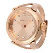 NEW Invicta Women's 17.5mm Angel Ring Quartz Gold Tone 30m Stainless Steel Watch