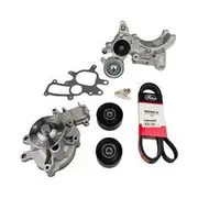 Basco Drive Belt with Pulleys, Water Pump & Tensioner - DBS1062EPTWP
