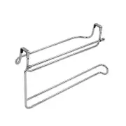 Paper Towel Holder Rolls Rack Organizer Under Cabinet Hanger Over The Door Steel