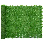 Balcony Screen with Green Leaves 500x150 cm vidaXL