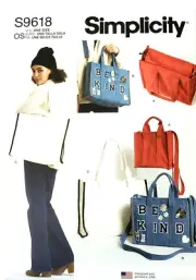 Simplicity 9618 Bags in 3 Sizes Sewing Pattern