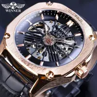 在飛比找Yahoo!奇摩拍賣優惠-現貨男士手錶腕錶Winner男士鏤空機械錶全自動機械錶wat