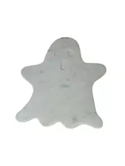 Williams Sonoma White Marble Ghost Shaped Cheese Board Halloween 14.5 x 13"