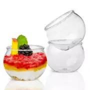 Disposable Round Dessert Cup Party Ice Cream Ball Mousse Dessert Cup)