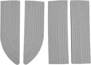 4 Pcs Rubber Threshold Ramp, Universal Vacuum Cleaner Robot Door Sill Wheelchair Ramp for Doorways Bathroom Threshold(Grey)