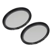 ND2-400 Lens Filter Variable Neutral Density Lens Filter 67mm 2 Pcs