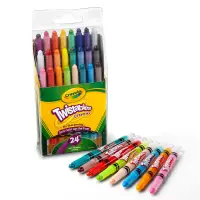 在飛比找Yahoo奇摩購物中心優惠-美國crayola 精選系列-迷你旋轉24色蠟筆-經典色(3