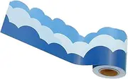ROMISBABA Roll of Sky Border Stickers Classroom Sky Border Wall Trim Strips Whiteboard Decor Chalkboard Paper Flexible Size Sturdy