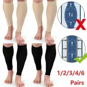 1-4pair Calf Compression Socks Sleeve for Men & Women Footless Compression Socks