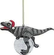 Design Toscano QS993320 Blitzer The T-Rex Holiday Ornament, Set of 2