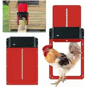 Battery Powered Automatic Chicken Coop Door Kit with Timer and Light Sensor