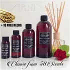 Highly Scented REED DIFFUSER OIL REFILL + 10 FREE STICKS 50ml 100ml 250ml 500ml