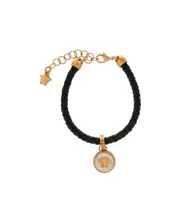 Versace Medusa Charm Lobster Claw Fastened Bracelet One size Black