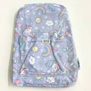 New CLUB LIBBY LU Lilac Unicorn Kids Backpack 16 inch Purple Mesh Side Pockets