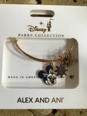 Disney Cruise Line DCL Minnie Mouse Alex and Ani Bangle Bracelet in Rose Gold
