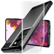 Boosting Screen Protector + Carbon Case for Samsung Galaxy S21 Ultra SM-G998U1