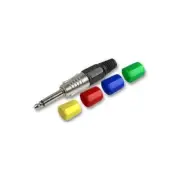 GA42728 PULSE - PLS00209 - 6.35MM 2P JACK PLUG WITH COLOUR CODING KIT , MONO