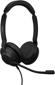 Jabra Evolve2 30 SE Wired Noise-Cancelling Stereo Headset with 2-Mic Call Technology and USB-A Cable - Works with All Leading Unified Communications Platforms Such as Zoom and Google Meet - Black