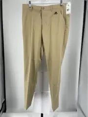 Adidas Men's Golf Pant Hemp Tapered Leg Flat Front Slash Pockets Sports HG8843
