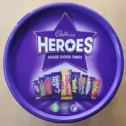550G Cadbury Heroes Assorted Chocolate Tub - Fair Trade Milk Chocolate