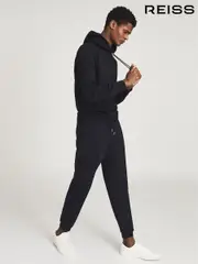Reiss Navy Fabien Loungewear Hoodie (T44909) | $240
