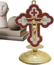 Religious Nativity Ornaments | Metal Christmas Christian Tabletop Decor - Chic and Exquisite Tabletop Decoration for Desk, Bookshelf, Christmas Tree, Bedside Table