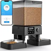 oneisall Automatic Cat Feeder with 5G WiFi, Automatic Cat Food Dispenser for 2 Cats Small Pets, 20 Cups/5L Timed Dry Food Dispenser with APP Control