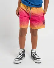 [Salty Life] Salty Life Toddlers' Colourway Elastic Waist Shorts in Pink/Yellow 0 Pink/Yellow