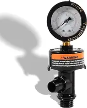 DearChan 98209800 High Flow Manual Relief Valve/Air Relief Manual Valve Assembly with Pressure Gauge, Replacement for Pool and Spa Filter (1 PACK-98209800)