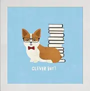 Frame Company Watson Range Good Dogs Corgi Bright by Moira Hershey, Frame - 12 x 12 Inches, White