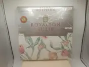 Vintage Royalton Tulip Oval 60"×104" Tablecloth Floral NEW