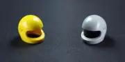 Minifigure Headgear Motorcycle Futuron Space Helmet 2446 Rare Colors - Not Lego