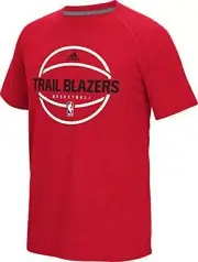 Adidas Men's Portland Trail Blazers Pre-Game Climacool Tee, Red