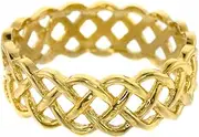 [Celtic Wedding Bands] (11) - Fine 14k Yellow Gold Celtic Knot Band Eternity Ring