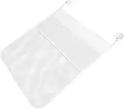 KICHOUSE 1 Set Bathroom Organizer Mesh Storage Bag Premium Hanging Net for Shower Quick Dry Bathtub Holder Space Saving Design Ventilated Mesh
