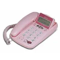 在飛比找PChome商店街優惠-KOLIN 歌林 來電顯示型電話 KTP-506L 粉色