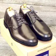 * NIB * $375 Allen Edmonds NOMAD PTB 10.5 D Plain Toe Blucher Charcoal * Trees
