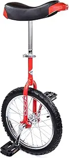 Indy Deluxe Unicycle 16 inch Single Wheel Unicycles | Ideal for both Children and Shorter Adults | One Wheel Bike Tires Trainer Unicycle | Balance Cycling Exercise