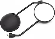 Motorcycle Bar End Mirror Motorbike Side Mirrors 1PC Universal Motorcycle Side Back View Mirror Motorbike E-bike Scooter 10mm 8mm Thread Rearview Mirrors(10mm S)