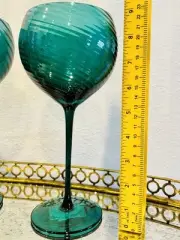 NWT Godinger Infinity Emerald Crystal Wine Glass