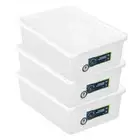 3x Lemon & Lime Keep Fresh 5L Food/Snack Storer 30.5cm Stackable Container w/Lid