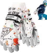 Yianyal Ski Gloves for Kids - Winter Gloves Snow Ski Gloves | Winter Gloves Snowboarding Gloves Windproof Warm Winter Gloves for Outdoor Skiing Skating