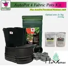 Hydroponics Auto pot Powder Nutrient Part A & B AutoPot 4 Pots Kit Fabric Pots