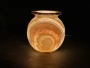 Alabaster lamp - Vase shape - table lamp - unique vines - stone lamp - onyx lamp