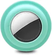 Air Tag Stick On Case for Apple Airtag Silicone Protective Holder Precisely for Apple AirTag Portable and Anti-scratch Apple Tracker Finder Tag Airtag Wallet Self Adhesive Mount. (Turquoise)