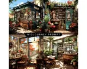 Coffee shop vibes/Midjourney Prompts 5.1/Magic Keywords/ Poster art/Printable